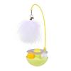 4-in-1 Interactive Cat Feather Toy for Indoor Cats Tumbler Cat Toy with Ball Track Catnip Ball Teasing Feather Kitten Exercise Toy for All Breeds