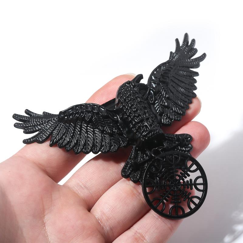 1/2 Stück Halloween Vintage Krähen Haarspange Gothic Wikinger Hexe Haarnadel Cosplay Party Haarschmuck Für Frauen Schmuck