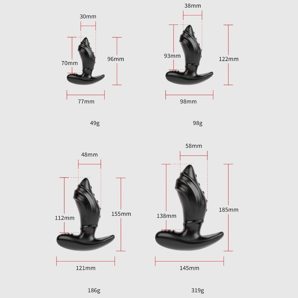 Large Anal Plug, Big Realistic Silicone Dildo for Men and Women, Fantasy Anal Toy for Male and Female, Fantasy Anal Toy for Anal Training