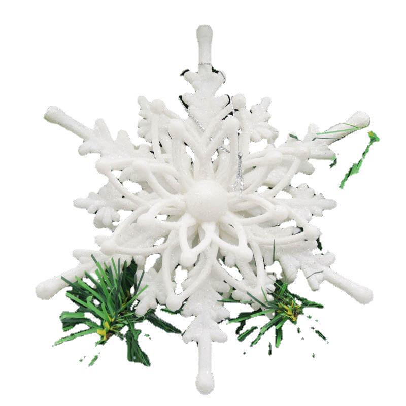 12CM 3D Snowflake Christmas Tree Ornaments, In Stock