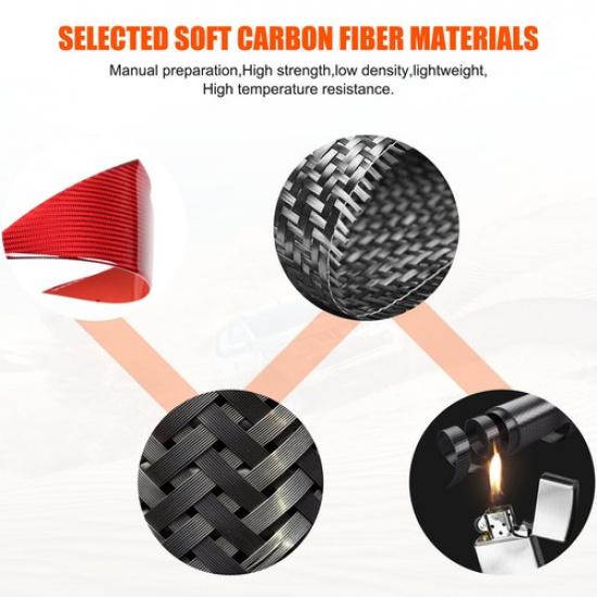 Red Carbon Fiber Center Navigation Trim Sticker For BMW 5 Series G60 I5 2024+