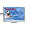 1/4PCS Traditional Christmas Decor Santa Claus Sleigh Driver's License Plastic Novelty Holiday Cards Festive Santa Display Props