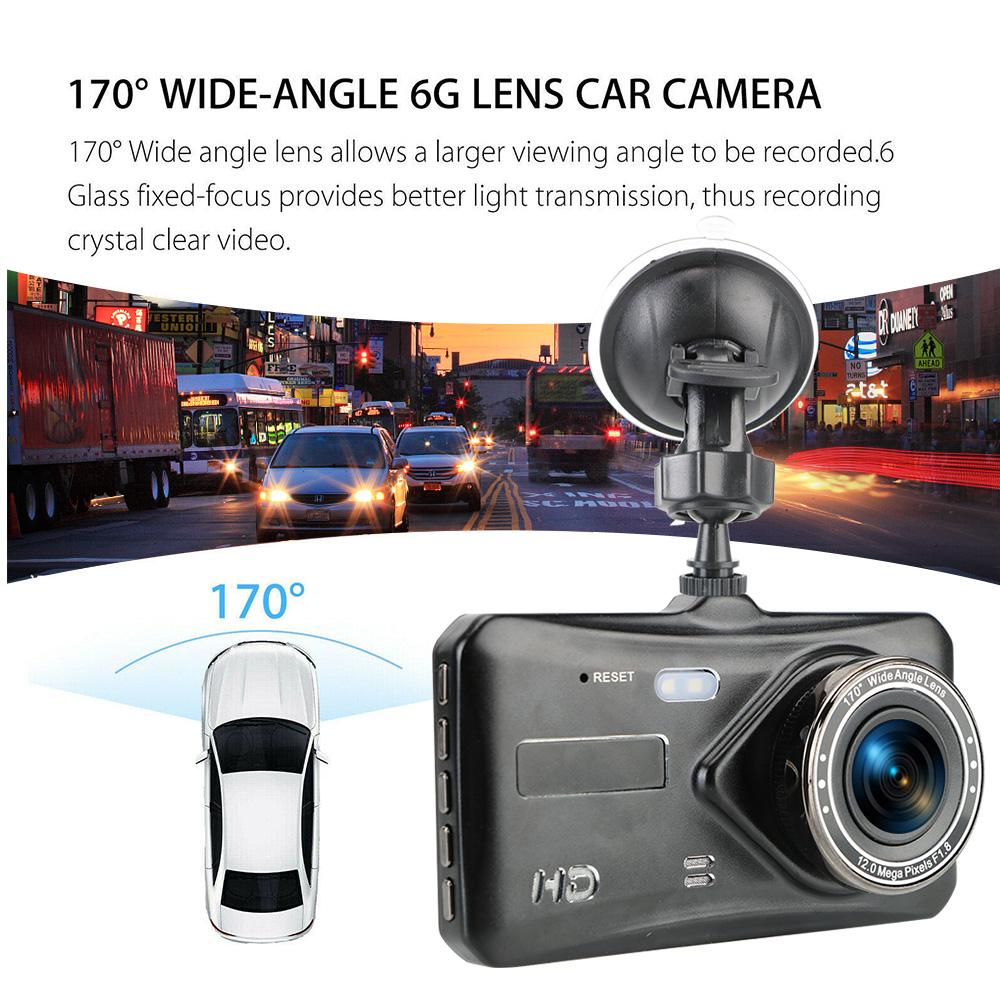 Car DVR 4" HD 1080P Video Recorder Camera Touch Screen WDR Auto DashCam