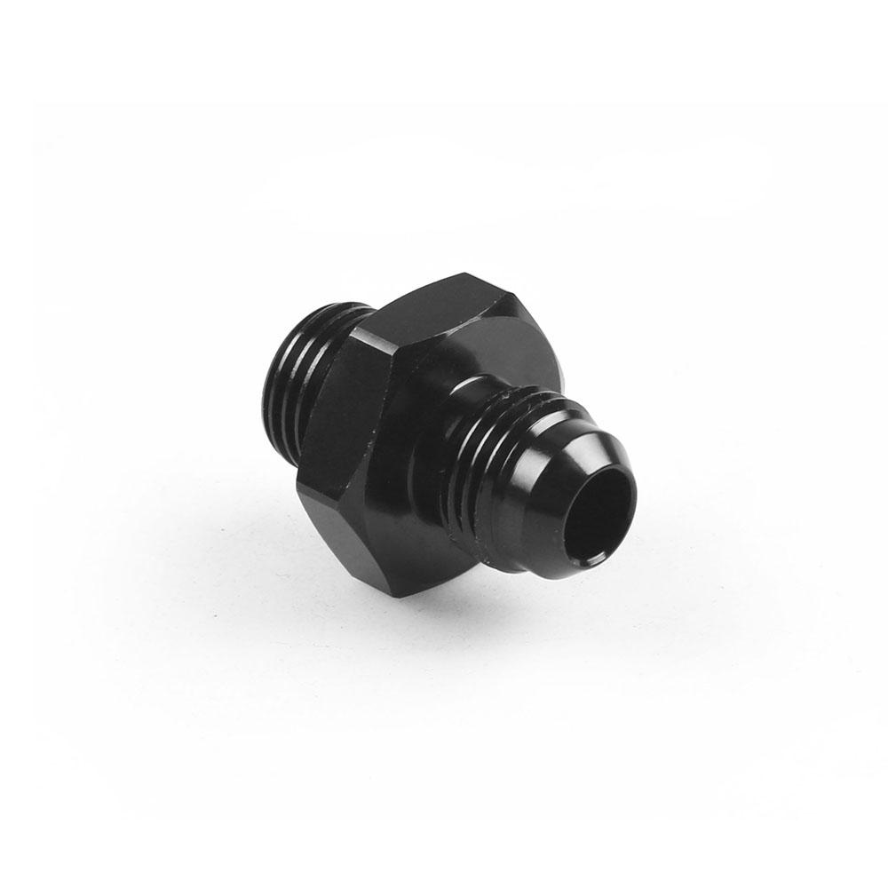 Black ORB-6 O-ring Boss AN6 6AN To AN6 6AN Male Adapter Fitting