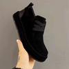 Casual Sports Shoes Autumn and Winter New Matte Leather Thick Baseplate Shoes