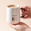 BJ Ceramic Coffee Mug with Lid and Spoon, 420ml