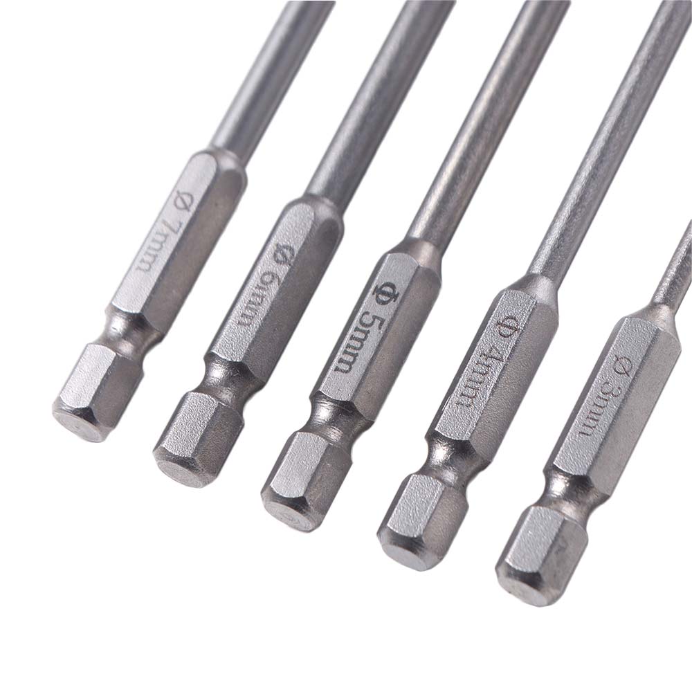 5Pcs Wear-resistant Triangular Drill Bit Multiple Sizes Cross Hex Drill  Ceramic Tile