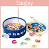 High-quality Wooden Magnetic Fishing Toy For Kids Ocean Animal Cognition And Educational Toy For Parent-child Interaction