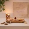 Wooden Dough Bowl Oval Display Tray Candle Aromatherapy Storage Bowl Wooden Rectangular Candle Base