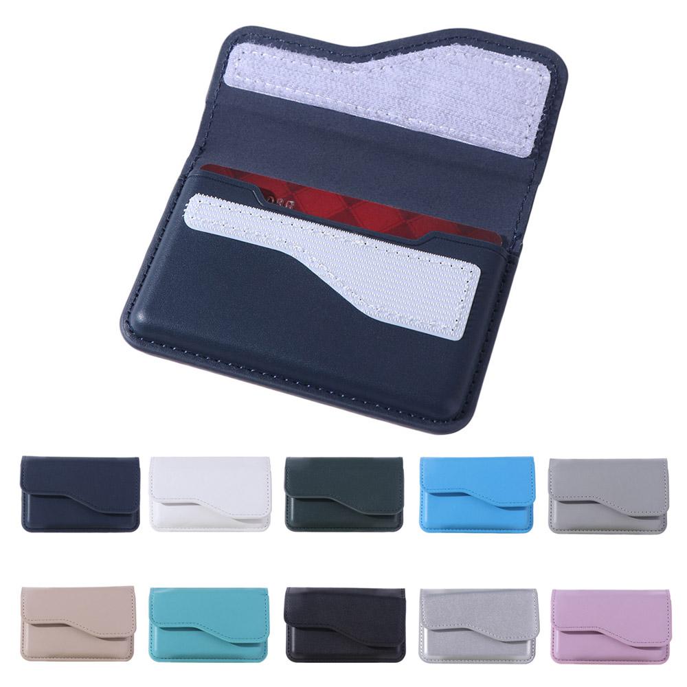 Cash Wallet Flip Card Case Side-opening Card Holder Phone Back Magnetic Card Bag  Male/Famale