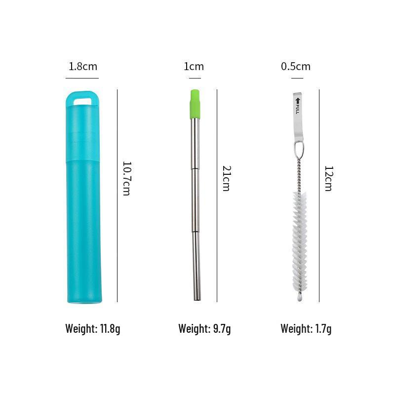ZISIZ Telescopic Straw Set
