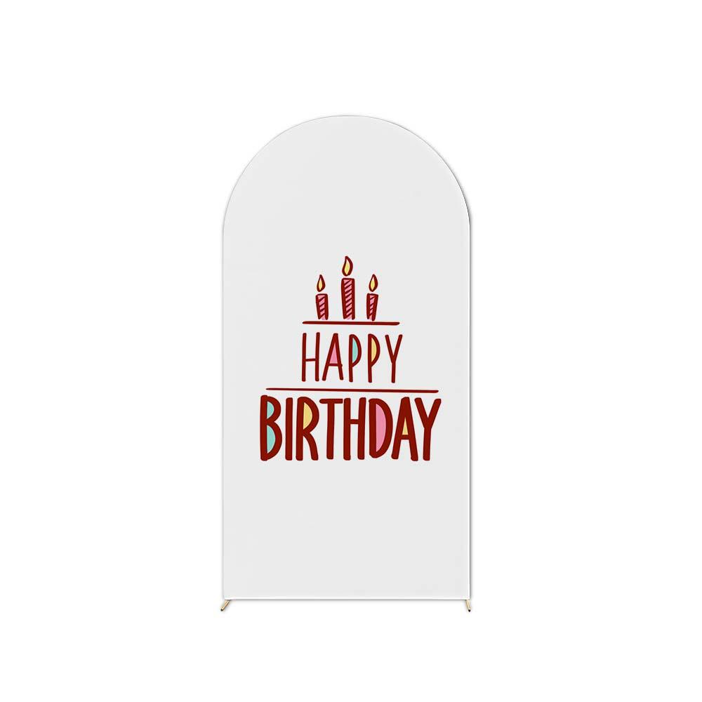 Birthday Party U-Shaped Elastic Arch Cover for Decorative Photography Scenes