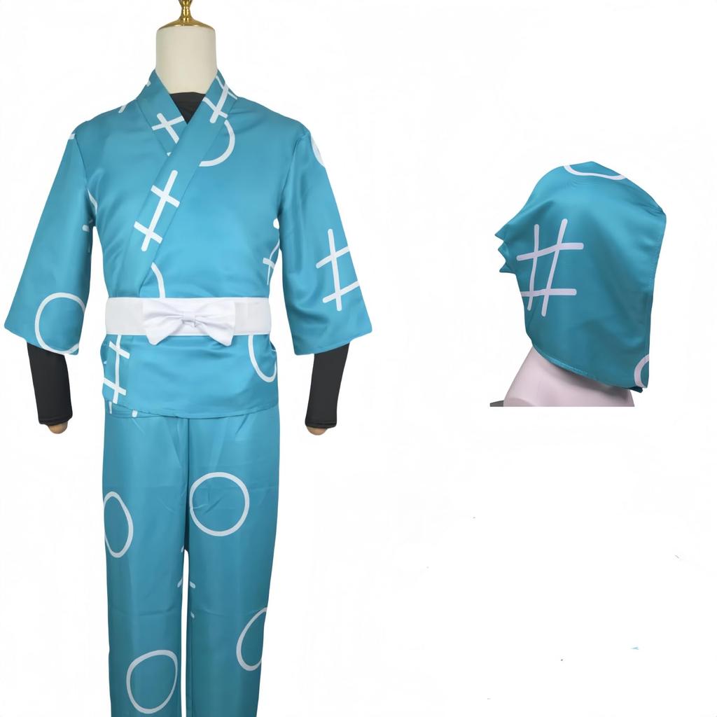 COSSA Cosplay Ninjutsu Academy Ninja Costume Set for and 6th Halloween Hooded Shinobi/Tama 1st, 2nd, 3rd, 4th, 5th, Graders, Photoshoot, (Light Blue,