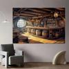 1 Polyester Foto-Hintergrundbanner, Piratenbar, Retro-Stil, Bar-Interieur und Fass-Party-Hintergrundstoff