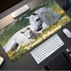 1PC Custom Name Horses Field Mouse Pad, Keyboard and Mouse Desk Pad, for Computer Notebook  Birthday Gift For Any Room Or Office