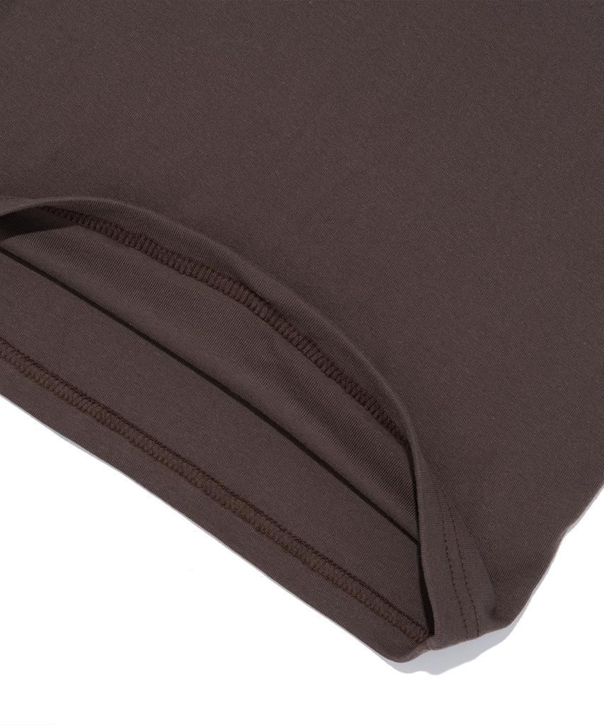 CARGOBROS FOR WOMAN 85 Varsity Crack Short Sleeve T-Shirt (Brown)