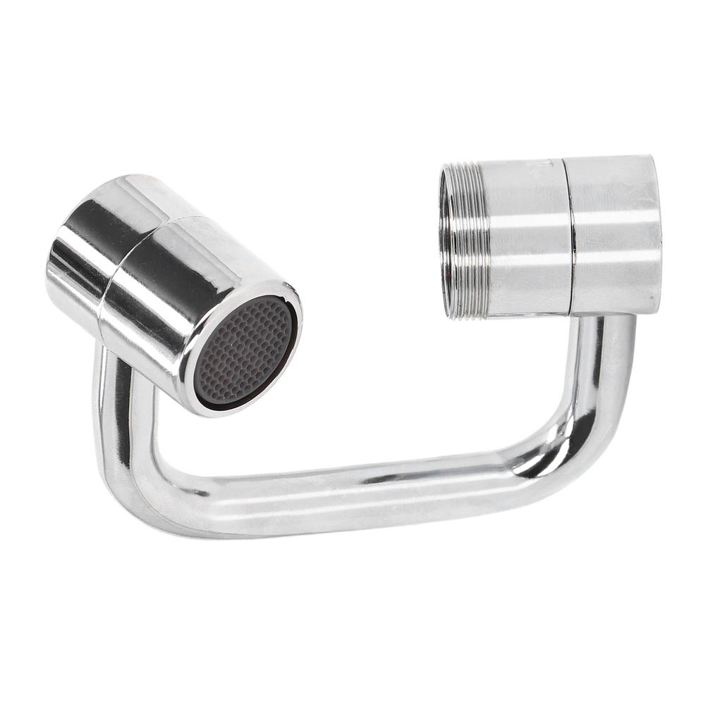 Faucet Extender Copper Stainless Steel ABS 1080 Degree 22mm Internal Diameter Rotatable Tap Adapter
