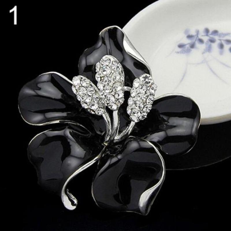 Spilla con sciarpa a forma di fiore, gioiello da sposa, regalo per la festa della donna