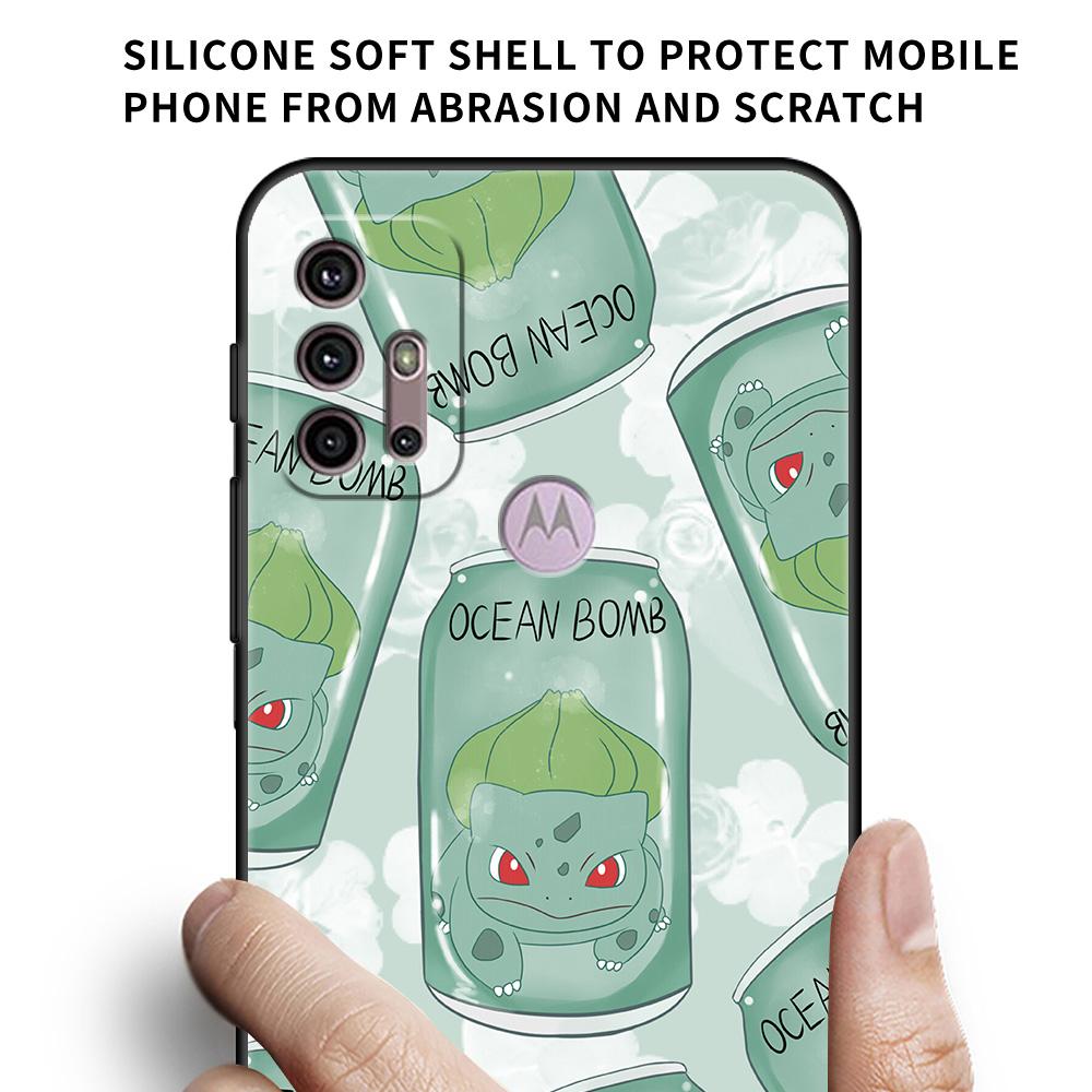 Pouzdro pro Motorola G30 One Fusion Plus G9 Play G60 E30 G8 Power Lite G50 Edge 20 Hyper G200 Kryt na telefon Pokemon Funda Capa