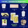 Nose Wax Kit Men, 200g Wax, 40 Applicators for 30-40 Uses. Easy, Quick & Painless Instant Nasal Waxing Kit for Men and Women