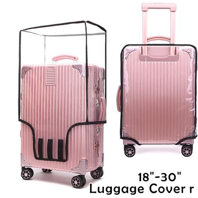 Thickened Transparent PVC Waterproof Suitcase Protective Cover Outdoor Travel Dustproof Tie Rod Suitcase Protective Cover