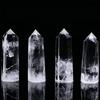1Pc Natural Clear Quartz Column Transparency White Crystal Point Healing Stone Hexagonal Obelisk 50-80Mm Wand Stone Room Decor