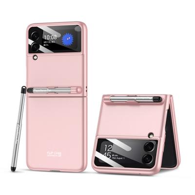 For Samsung Galaxy Z Flip3 5G GKK Integrated Ultra-thin Full Coverage Phone Flip Case with Pen