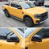 For Ford Ranger  2024 Car Sticker Rearview Side Mirror Cover Wing Cap Exterior Door Rear View Case Trim Carbon Fiber Look