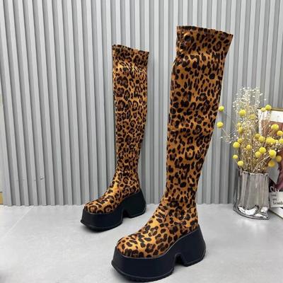 Fashion Boots for Woman Wear Resistant Fashion Winter New Non-slip 2024 High Quality Back Zipper Female Over Knee Boots Botines Mujer