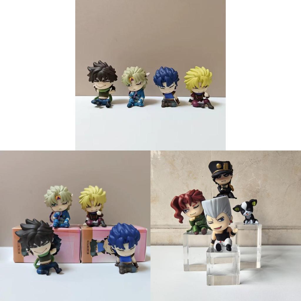 Jojos Bizarre Adventure Model Collection Featuring Joseph And Caesar Pvc Figurines For Gift