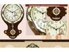 Antique European Style Solid Wood Silent Quartz Wall Clock for Living Room or Bedroom