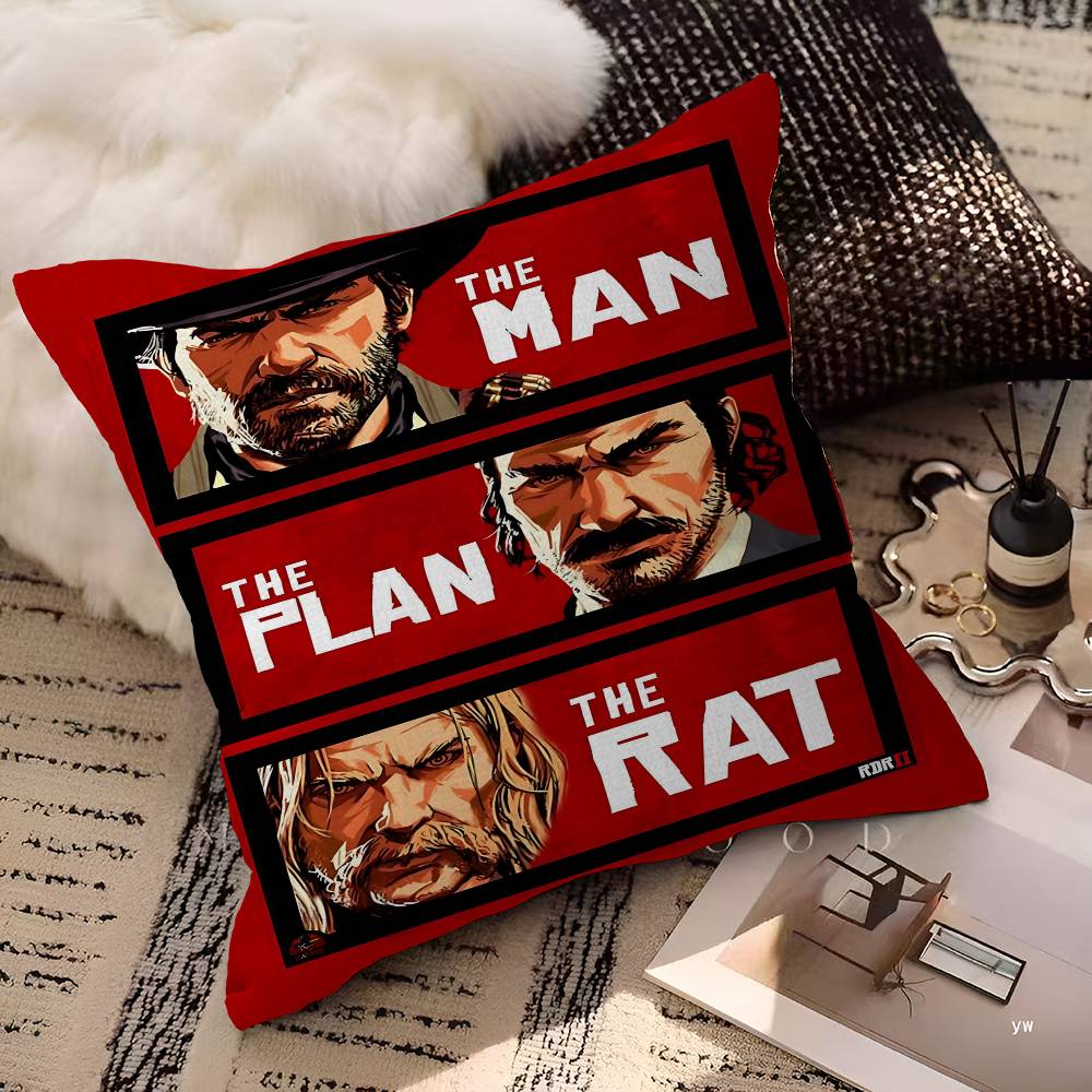 Spiel R-Red Dead-R-Redemptions 45*45cm Kissenbezug Kissenhülle Dekor Kissenbezug Heim-Kissenbezug Für Sofakissen