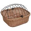 Front Bicycle Basket with Lid 50x45x35 Cm Natural Wicker