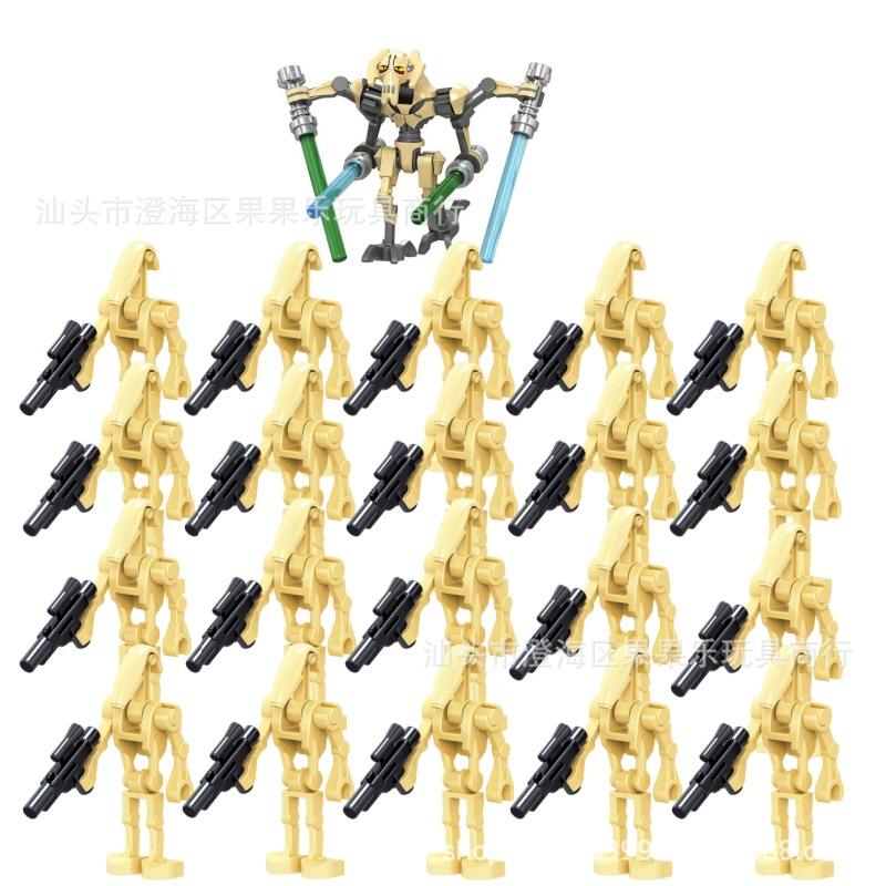 Star Wars Kampfdroide Bausteine Spielzeugfiguren Set für Jungen, DIY Montage Puzzle Steine Bausatz, Beutel mit Mehreren Stilen