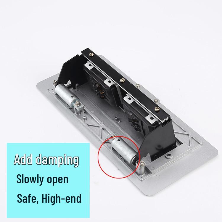 Pop-Up Desk Socket with Universal Euro/German Three-Hole Outlet