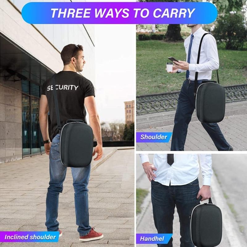 Stoßfeste Reisebox, EVA-Tragetaschen für PS VR2-Headset-Aufbewahrungshalter, Organizer, leicht zu öffnen und zu schließen