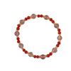 Red Summer: Chinese Red Agate & Strawberry Quartz Bracelet - Elegant & Versatile Design for a Touch of Luxury.