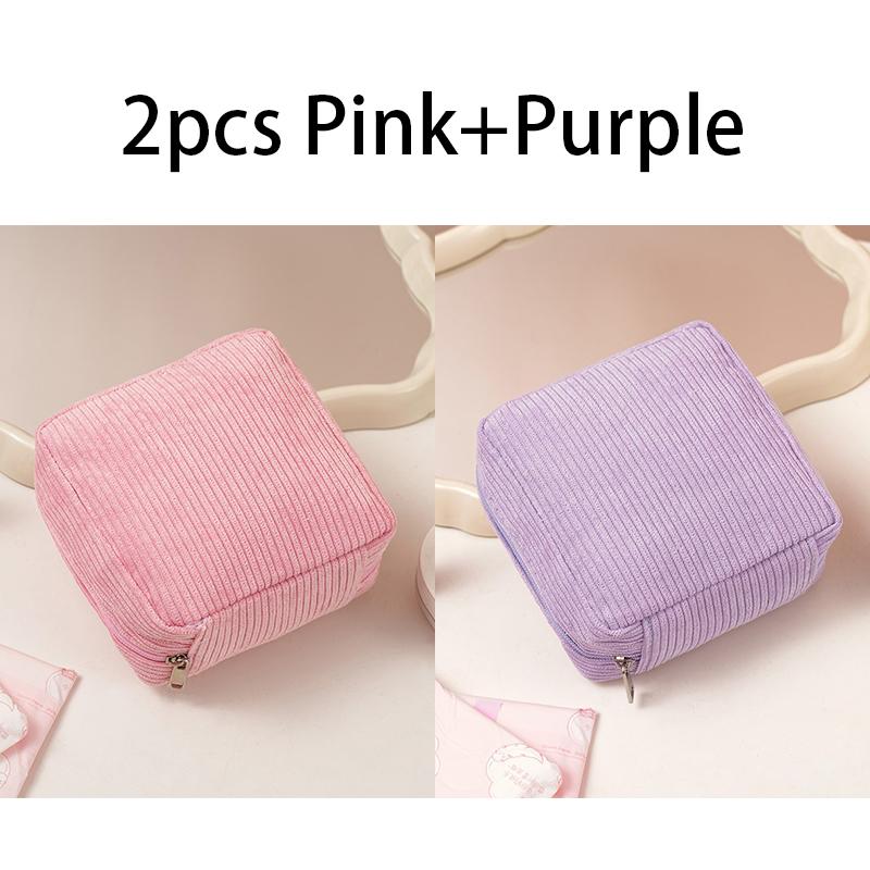 Toiletry Bag Sanitary Pad Pouch Small Makeup Bag Cosmetic Storage Pouch Women Pad Pouch Cute Cable Case SNBD003