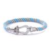 European and American Stainless Steel Nylon Rope Hand Rope Men and Women Couple Casual Trendy Color