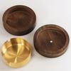 Wooden Ashtray with Lid Stainless Steel Liner Ash Tray Windproof Ashtray for Indoor Or Outdoor Use Patio Office & Home