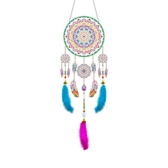 

1 комплект алмазной живописи Ловец снов сверкающий DIY алмазная живопись кулон комплект