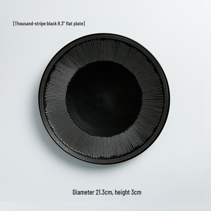 Nordische Sternschnuppen Keramik Steak- und Dessertplatte