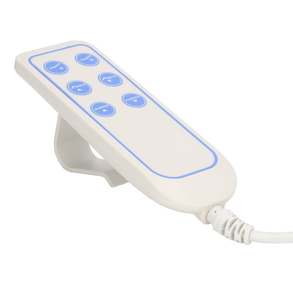 Durable 6 Button Lifting Bed Controller 8 Pin Plug Wear Resistant Hospital Bed Remote Lift Chair Remote Lift Chairs