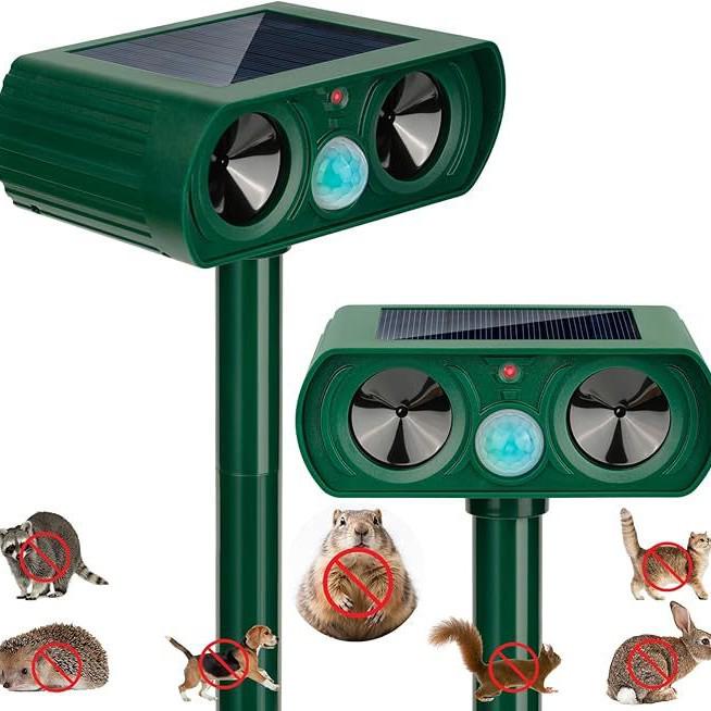 Solar-Powered Ultrasonic Mouse, Bird, and Snake Repeller for Outdoor Use