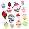14 Pcs Food Sewing Patches Cake Applique Patches Embroidered Patches Iron On Patches Repair Patches for Jeans Bag