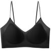Summer thin ice silk seamless suspender soft support version fixed cup gathered bra closed breast fragrance beautiful back