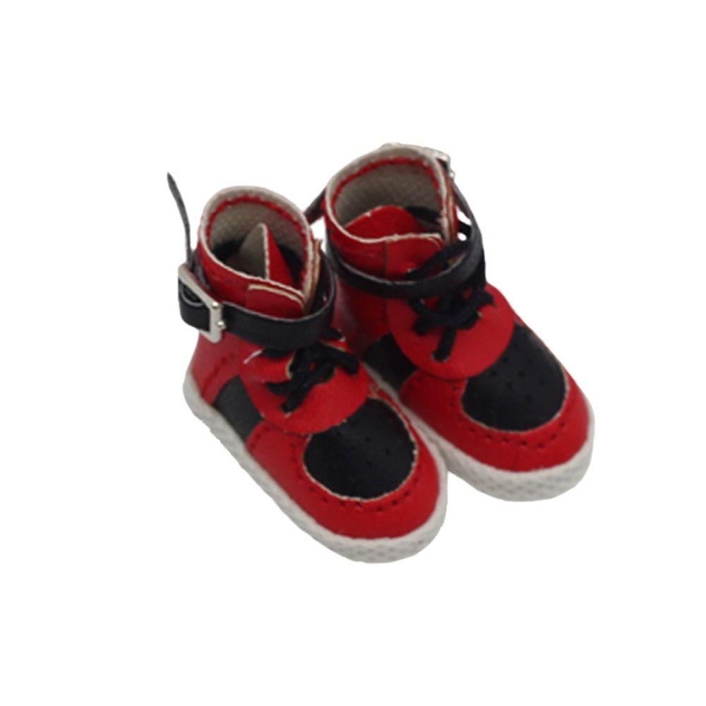 PU Leather PU Leather Boots for Ob11 Fashion Doll Accessories for Labubu 15cm Leather Boots  Girls