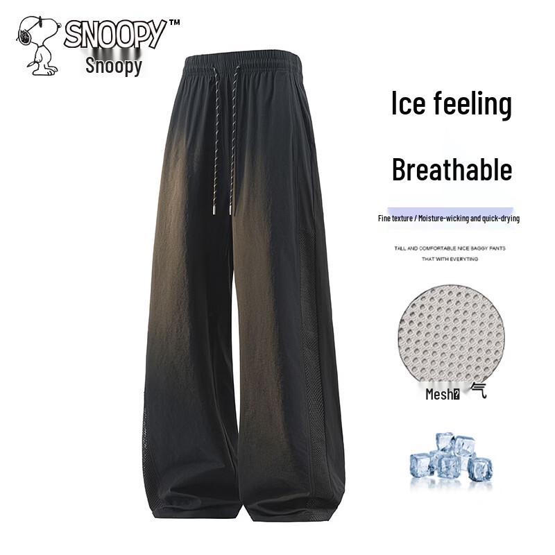 Snoopy Men s Ice-Feel Breathable Straight-Leg Casual Pants 2XL