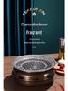 Korean Smokeless Charcoal Grill: Round Table Metal Iron BBQ & Tea Brewing Stove for Outdoors