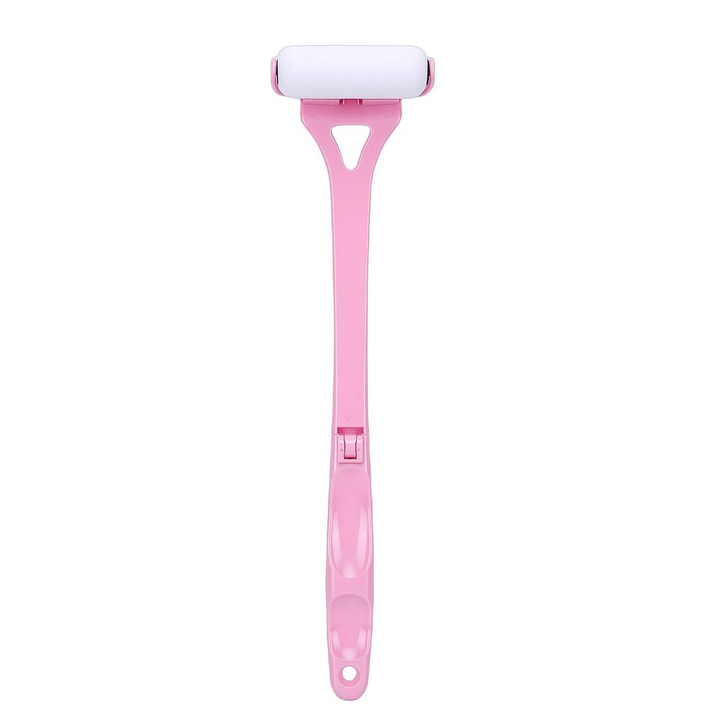 Back Lotion Applicator Foldable Long Handle Roller for Lotion Sunscreen Self Tanner Medication Application Pink